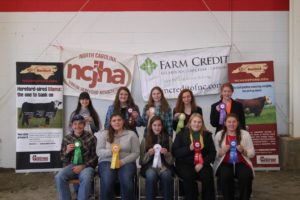 Cover photo for NC Junior Hereford Association, Judging in January