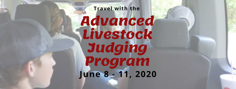 Advanced Livestock Judging Program banner